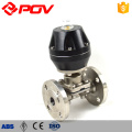 Pneumatic flanged type stainless steel diaphragm valve